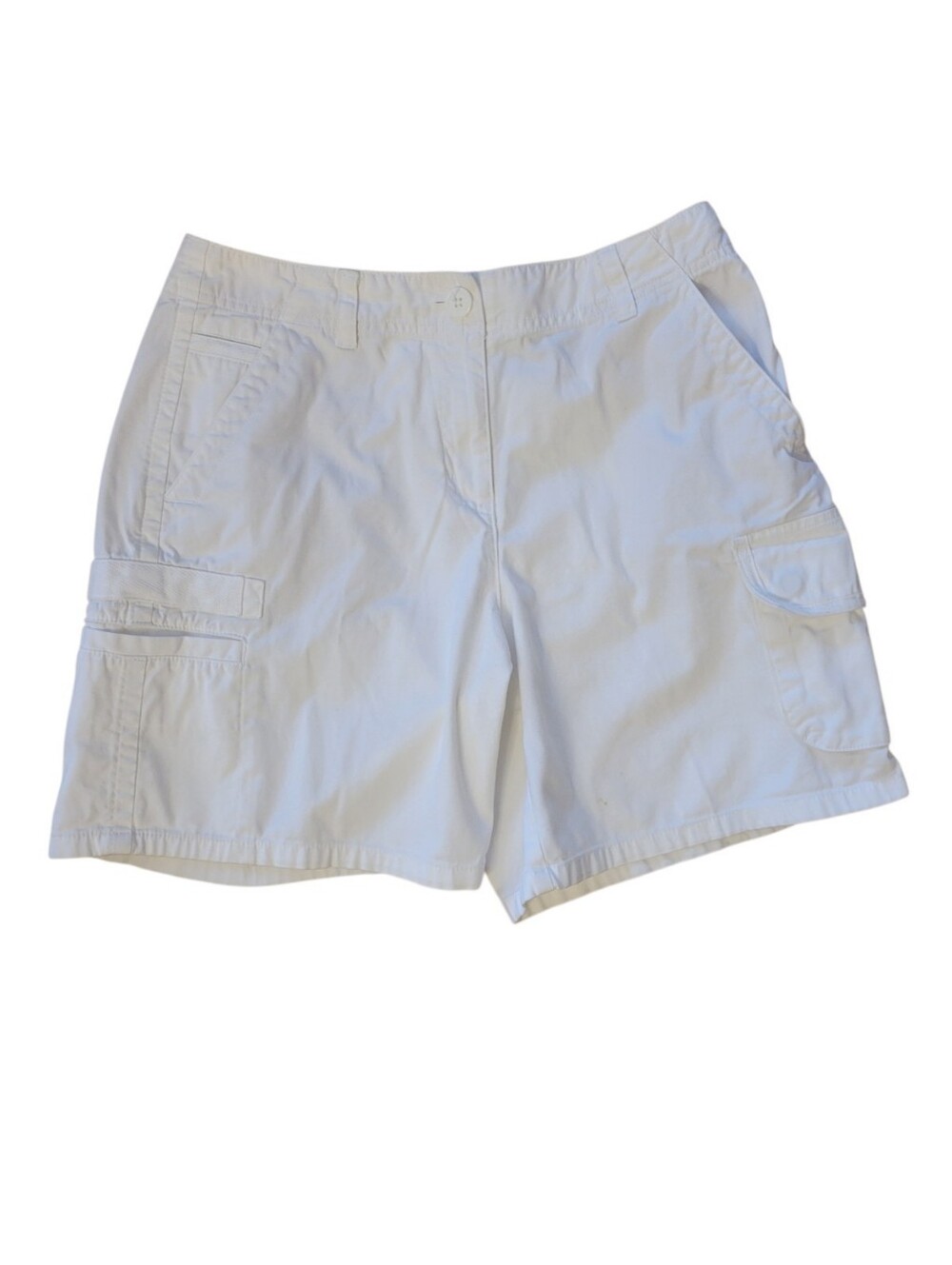 Talbots Whiteโ Cargo Chino Walking Shorts Size 4